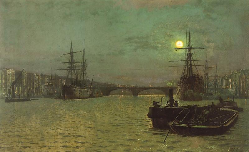 Atkinson Grimshaw London Bridge, Half Tide